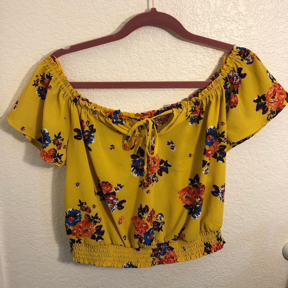 Flower crop top